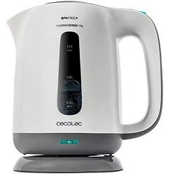 Cecotec Hervidor de Agua Eléctrico ThermoSense 170. 1,7 litros, Libre de BPA