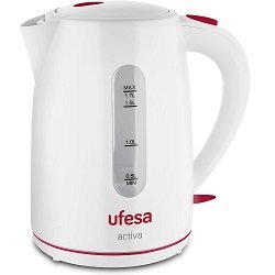 Ufesa HA7616 - Hervidor de agua, 1.7L, 2200W, Filtro Antical, Sin BPA,